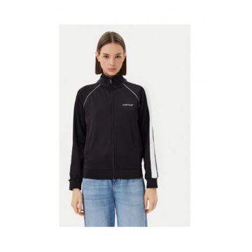 Bluza de trening cu guler si fermoar