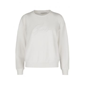 Bluza de trening cu inscriptie brodata pe piept - Regular Fit -  B-Glow - crem - Crem