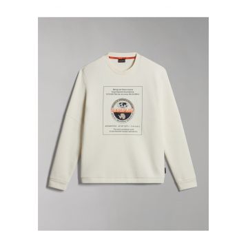 Bluza de trening cu manecile cazute si imprimeu text Argus -