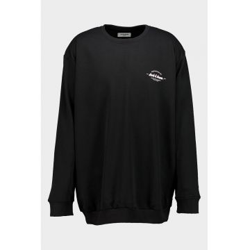 Bluza de trening din amestec de bumbac organic - Negru/Roz