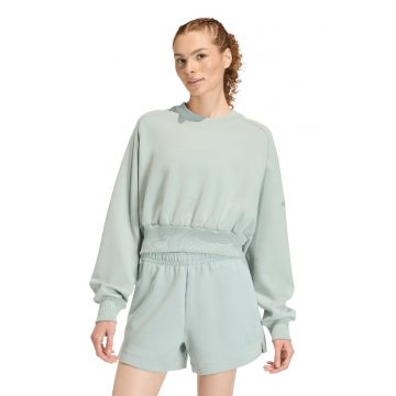 Bluza de trening din amestec de modal cu croiala lejera Soft Lux - Alb/Verde pal