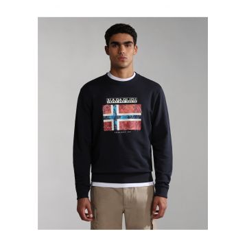 Bluza de trening din bumbac cu imprimeu logo Guiro -