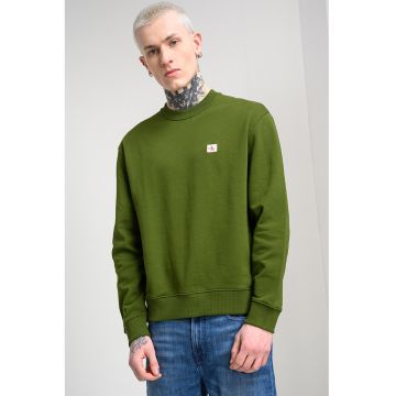 Bluza de trening lejera cu decolteu la baza gatului - Verde