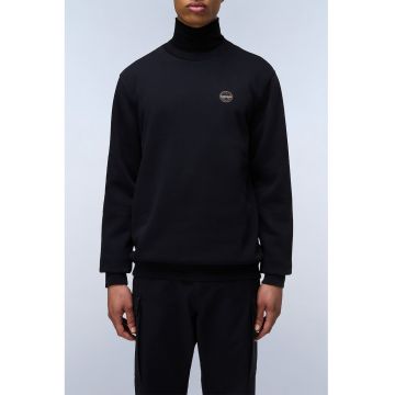 Bluza uni de trening cu decolteu la baza gatului - Negru