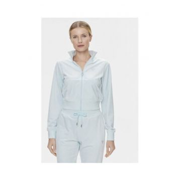 Bluzon cu fermoar si guler inalt