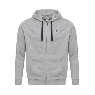 Hanorac barbati -  cu gluga - gri - bumbac