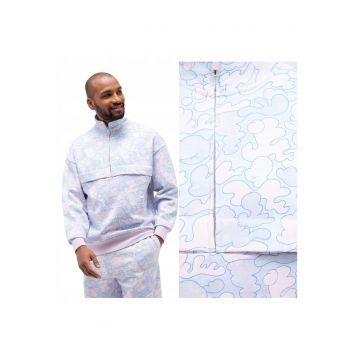 Hanorac Barbati -  Franklin AOP Collab - Regular Fit - Z zamkiem błyskawicznym - 2 Buzunare - Maneci Lungi - Bumbac - Cu Fermoar - M INTL - Multicolor