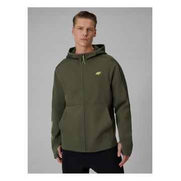 Hanorac barbati  kaki - regular - cu gluga - 2 buzunare