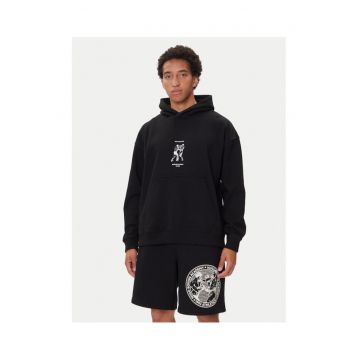 Hanorac barbati  model cu gluga - negru -