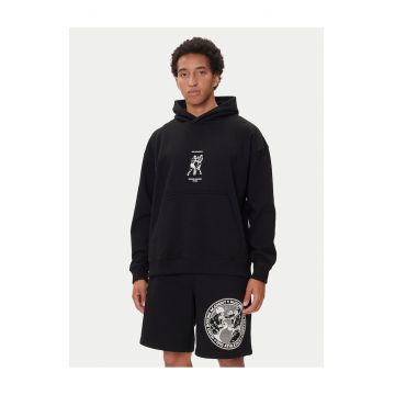 Hanorac barbati  model cu gluga - negru -