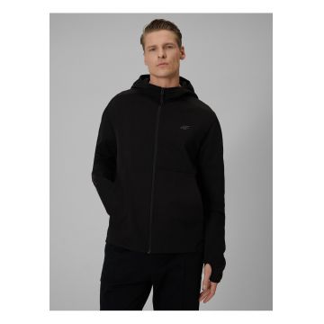 Hanorac barbati  negru - cu orificii pentru degetul mare