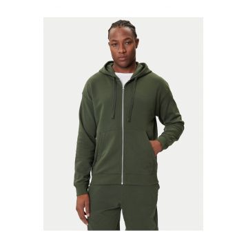 Hanorac barbati  verde - cu fermoar -