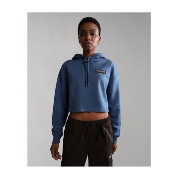 Hanorac crop cu maneci cazute -