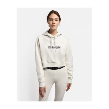 Hanorac crop cu maneci cazute -