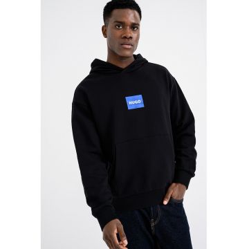 Hanorac cu aplicatie logo - Alb/Negru/Albastru royal