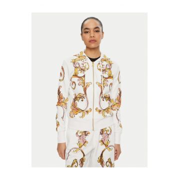 Hanorac dama  alb si auriu -