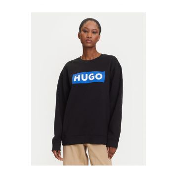 Hanorac dama  negru - logo -