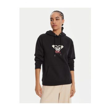 Hanorac dama  negru - logo