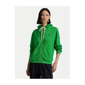 Hanorac dama  verde - textil