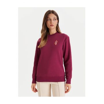 Hanorac dama  violet - textil - moale