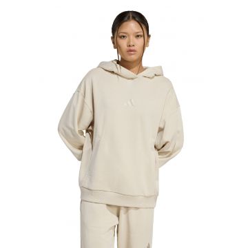 Hanorac de bumbac cu terminatii striate - Bej deschis