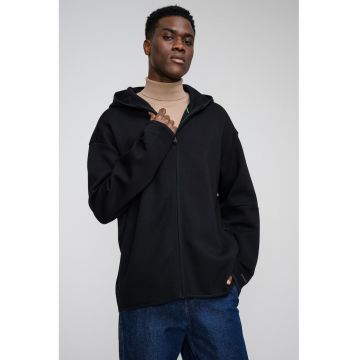 Hanorac din amestec de bumbac - Negru