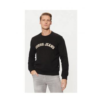 Hanorac din bumbac cu model grafic si logo si maneci lungi