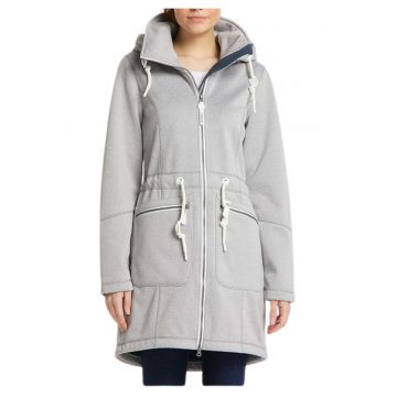 Hanorac lung cu fermoar -