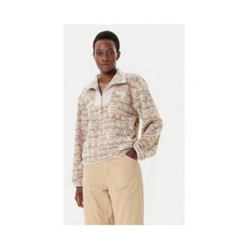 Hanorac polar dama -  Bej - Poliester reciclat