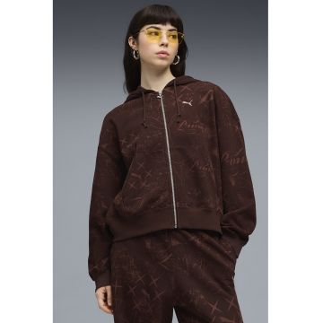 Hanorac supradimensionat Street Glam - Maro cognac