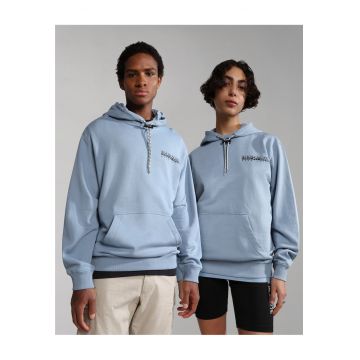 Hanorac unisex cu imprimeu logo pe spate Mataje -