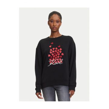 Bluza dama  negru - cu logo