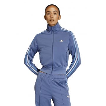 Bluza de trening cu fermoar si logo Classic - Alb/Albastru prafuit/Albastru deschis