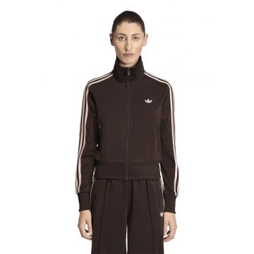 Bluza de trening cu fermoar si logo Classic - Maro inchis/Roz pal