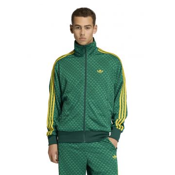 Bluza de trening cu fermoar si logo Firebird - Verde/Galben