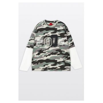 Bluza de trening cu imprimeu army