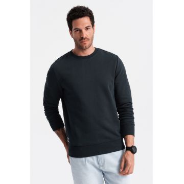 Bluza de trening din bumbac cu model uni