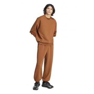 Bluza de trening lejera din amestec de modal cu maneci cazute - Caramel