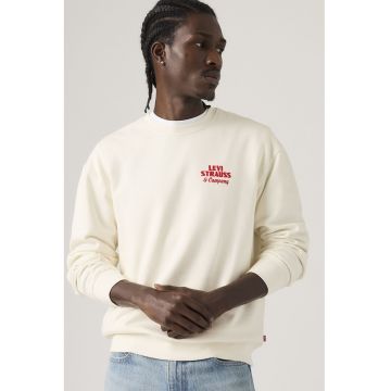 Bluza de trening relaxed fit de bumbac - Rosu/Crem