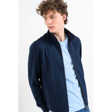 Bluza uni de trening cu fermoar - Bleumarin