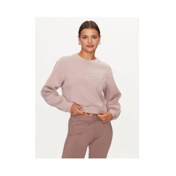 Bluzon crop cu logo supradimensionat