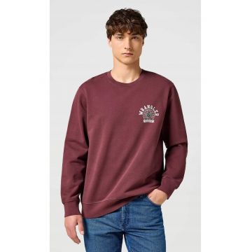 Hanorac barbati -  Crewneck Sweatshirt - pruna - 100% bumbac -
