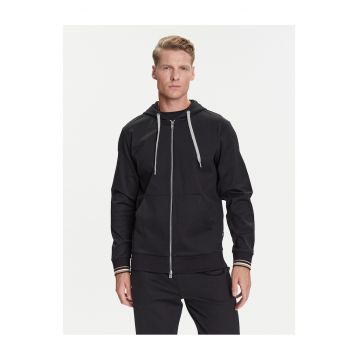 Hanorac barbati  cu fermoar - negru