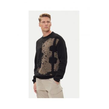 Hanorac barbati -  model Inne Sprayed 89 - negru - fabricat din material de calitate