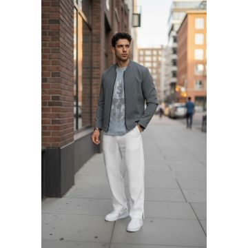 Hanorac barbati slim fit gri 12121 P20-2.1