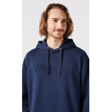 Hanorac barbati -  We Care - croiala relaxata - albastru marin - bumbac -