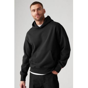 Hanorac cu buzunar kangaroo - Negru