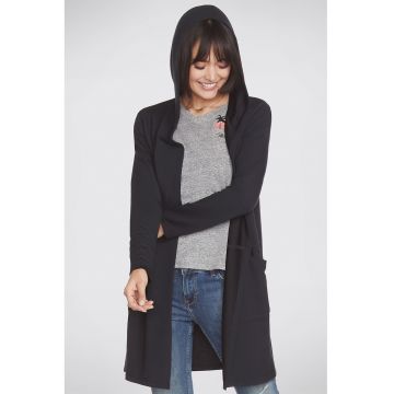 Hanorac cu buzunare - fara inchidere Restful - Negru