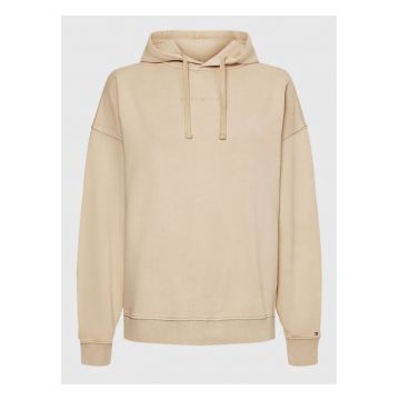 Hanorac cu gluga -  Relaxed Fit - Bumbac - Bej - Bej