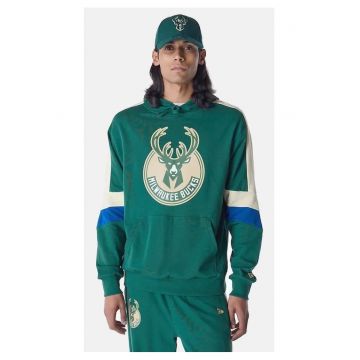 Hanorac cu logo din amestec de bumbac -